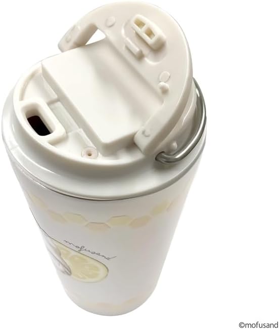 mofusand Vacuum Double Layer Carry Tumbler, 12.2 fl oz (360 ml), Handle, Lid Included, Mug, Hot or Cold Insulated, Cute, Cat 53-2181