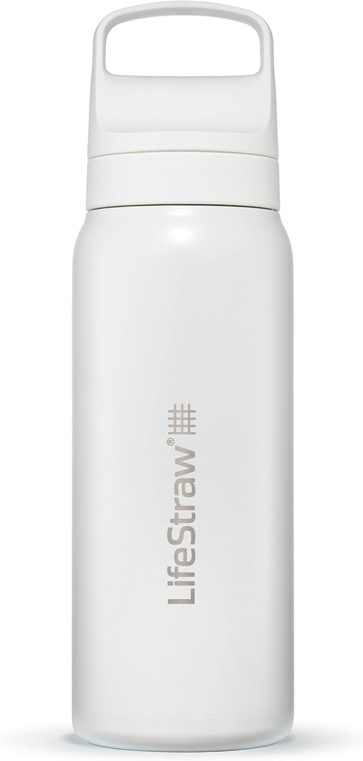 Go Series Insulated Steel Water Filter Bottle, 1 L, Aegean Sea