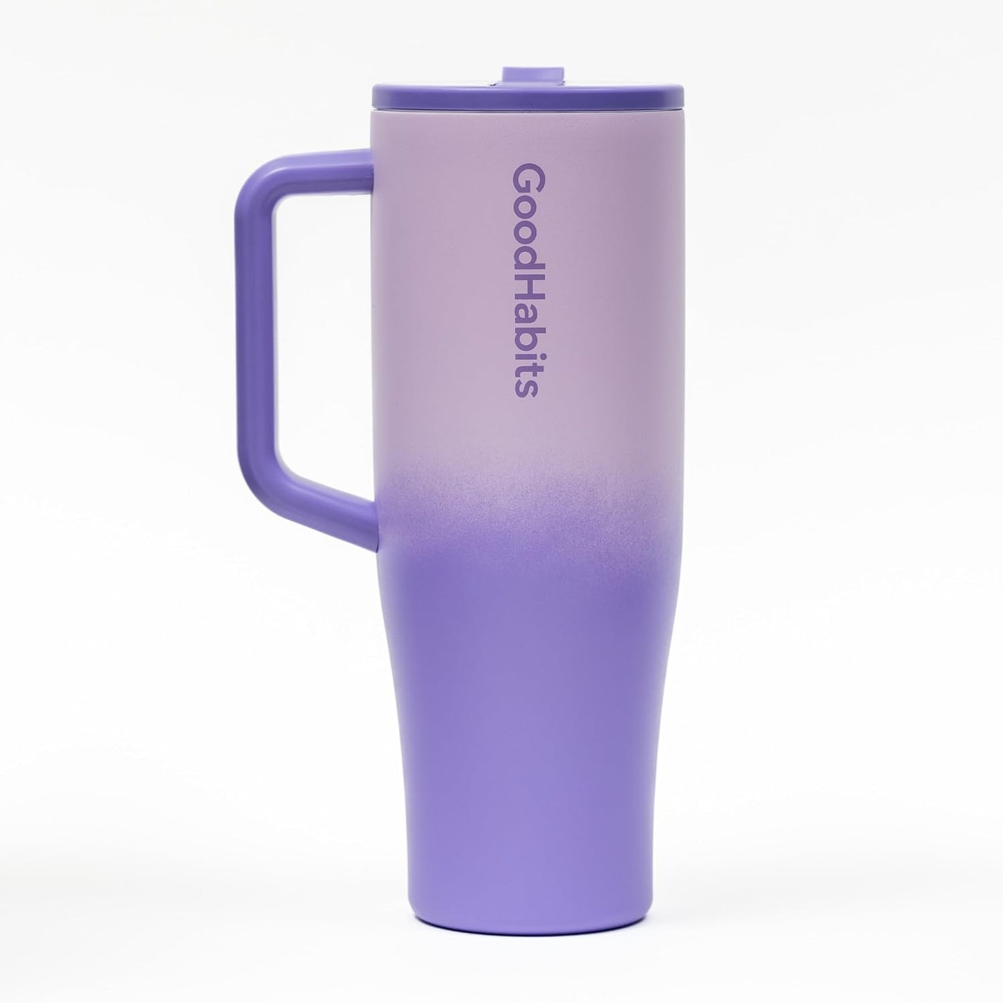 Tumbler 40oz Insulated Stainless Steel with Handle & Straw – Leak-Proof Dust-Free Lid, BPA-Free, Dishwasher Safe Travel Mug & Water Bottle – Keeps Drinks Cold 24H / Hot 12H (Lavender Mist)