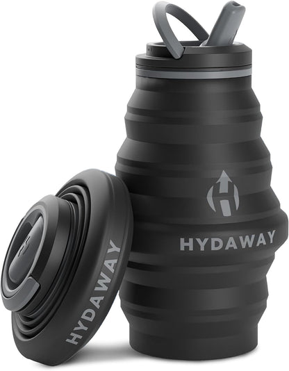 17oz Collapsible Water Bottle, Packable Leakproof for Travel