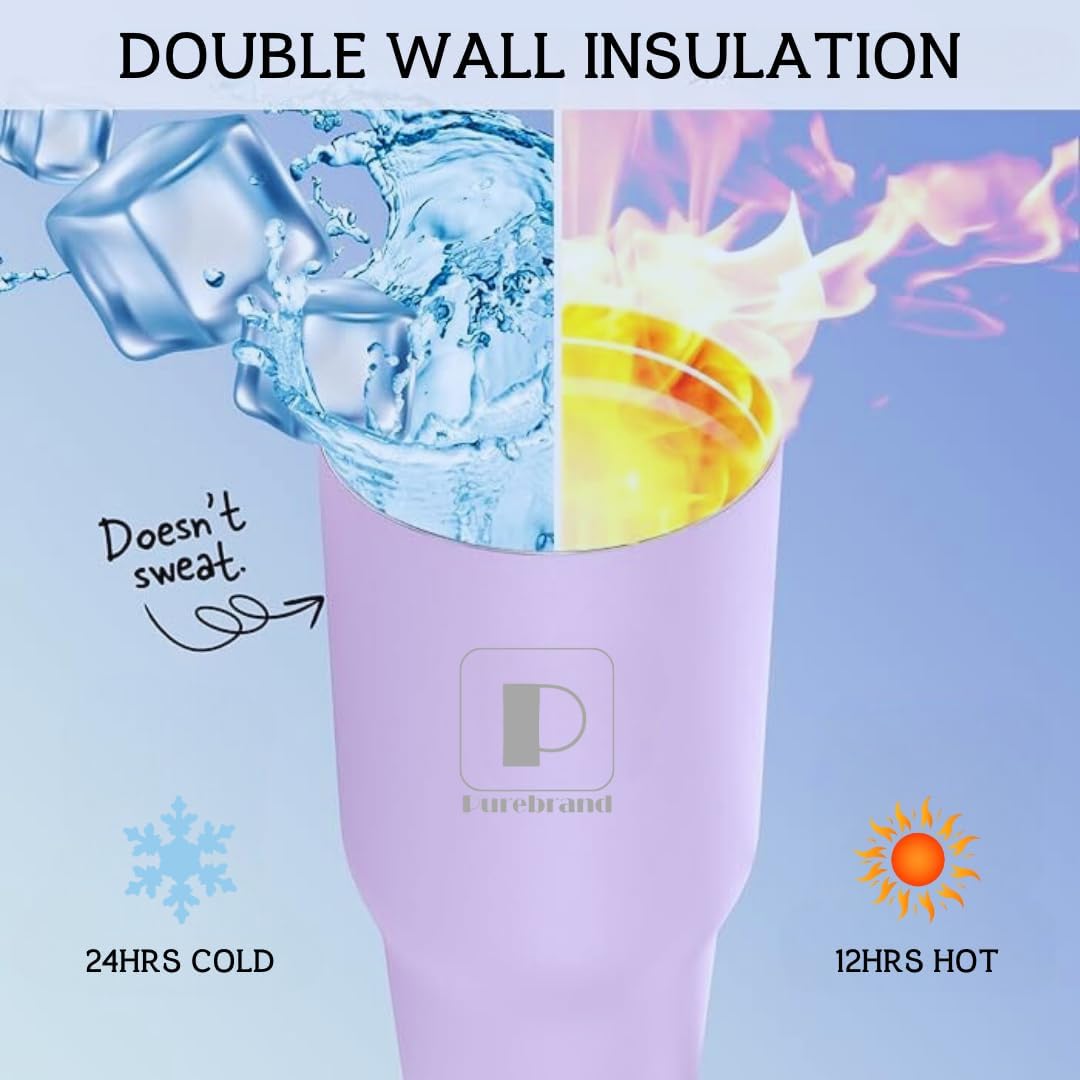 40 oz Tumbler. 100% Leak-Proof Spill-Proof Lid with Handle and Flip Straw. Double Wall Vacuum Insulated Stainless Steel for Hydration at Home Office Car Gym and Playgrounds (Black)