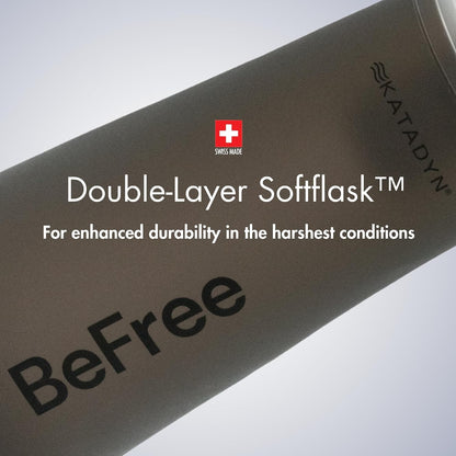 BeFree 1L Lightweight Collapsible Water Filter Bottle for Outdoors