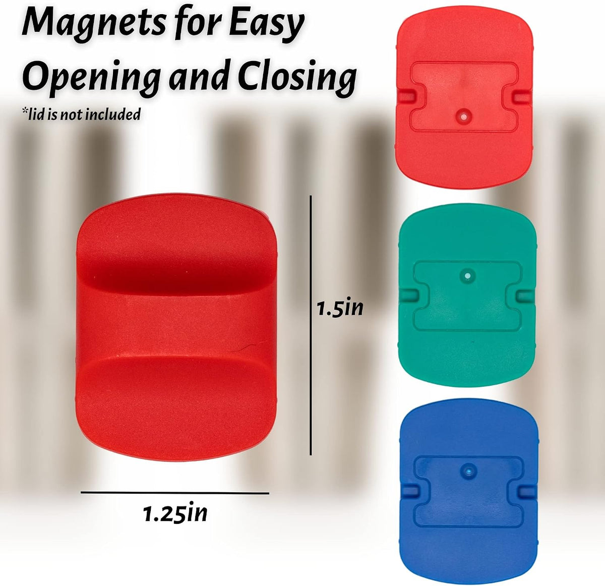 Magnetic Slider Replacement for Yeti Tumblers | 3 Pack Magnetic Lid Sliders, Compatible with 10oz, 16oz, 20oz, 26oz, 30oz Yeti Cups | Durable, Reusable, Colorful, Easy Snap-In Installation