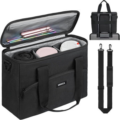 Reusable 3 Cup Insulated Drink Carrier with Handle