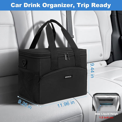 Reusable 3 Cup Insulated Drink Carrier with Handle