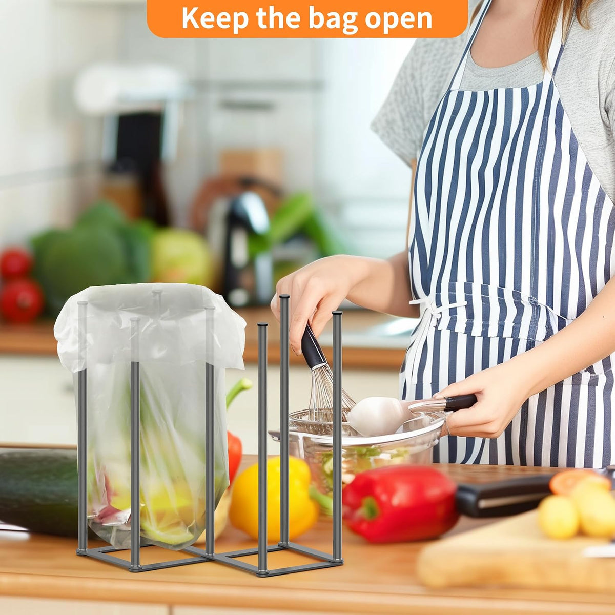Foldable Bottle Drying Rack, Baby Bottle Drying Rack, Collapsible Cup Draining Holder, Retractable Reusable Storage Bag Dryer with Non-Slip Bottom - Stainless Steels (Silver)
