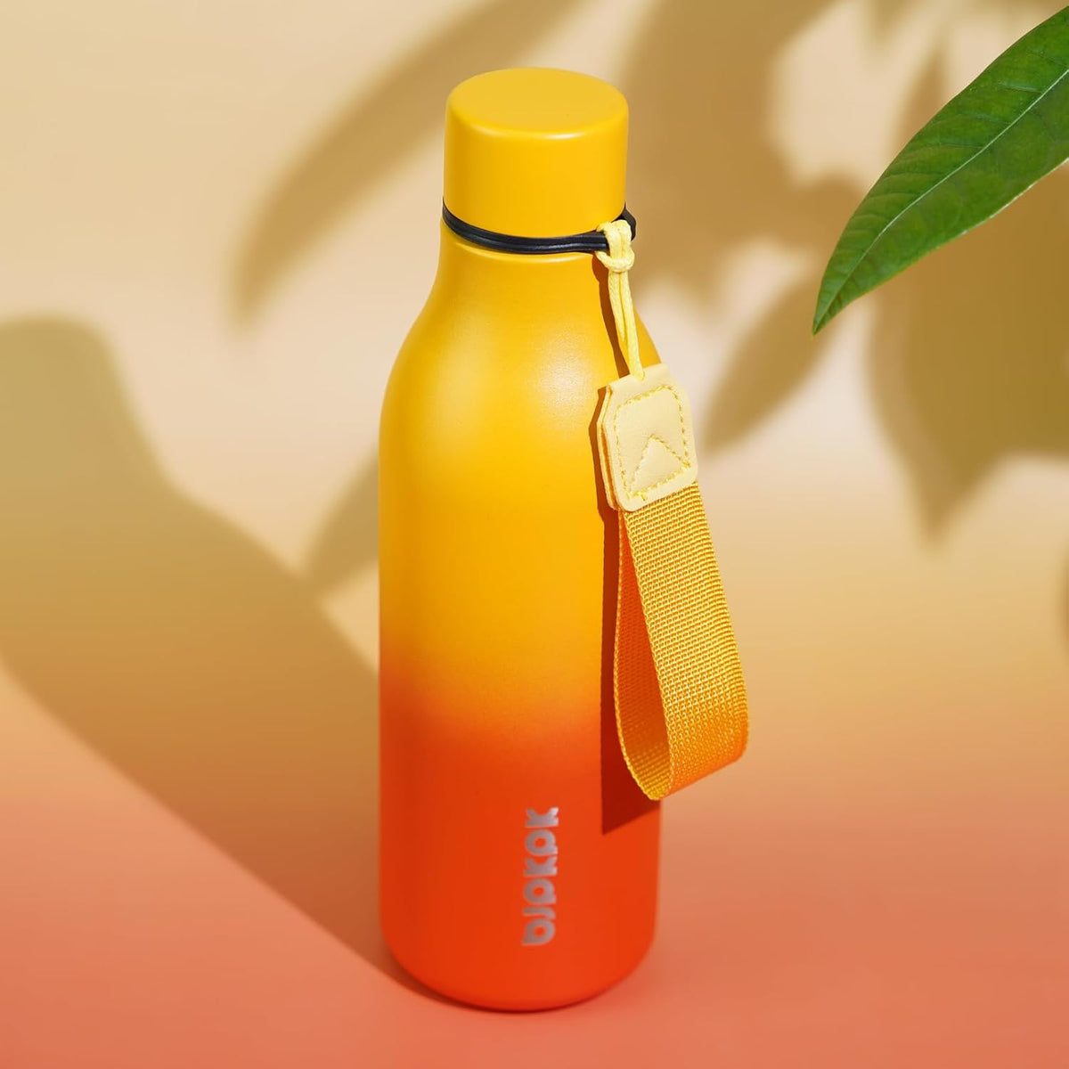 18oz Insulated Water Bottle, Stainless Steel Bottle with Carry Strap | Keep Cold & Hot Vacuum Insulation, Leak-Proof BPA-Free Design, Slim Bottle Fits Most Cup Holders for Gym, Office & Travel - Colors B