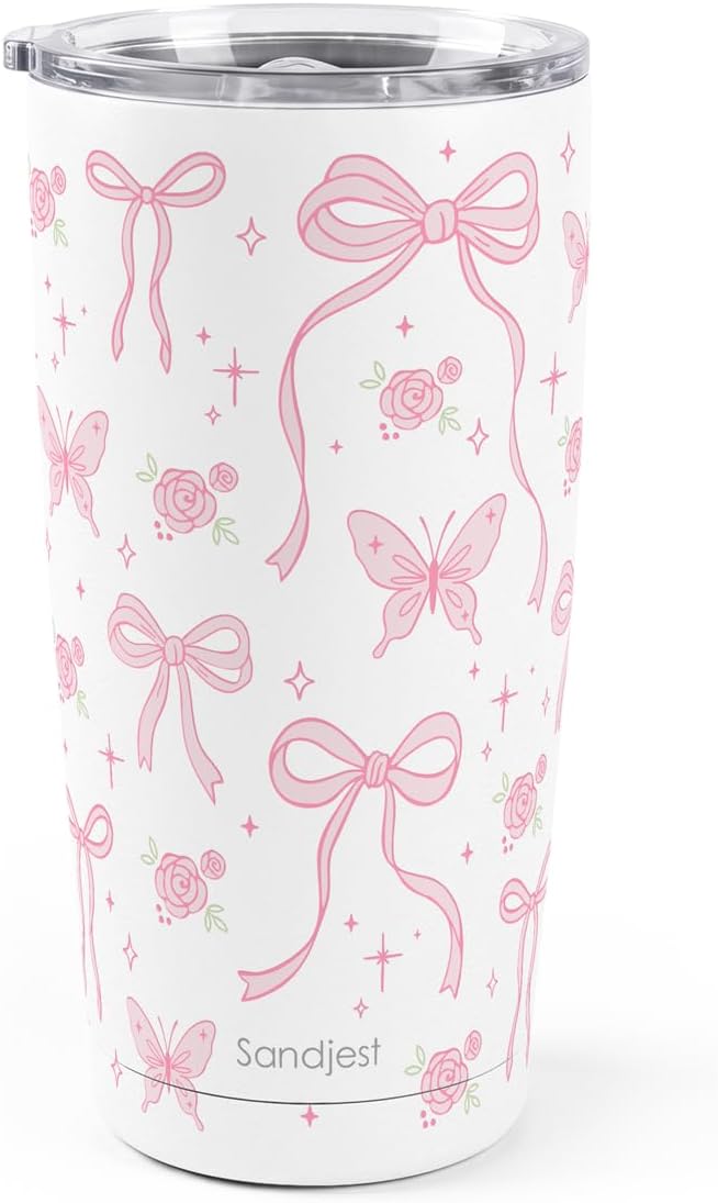 Pickleball Tumbler 20oz, Stainless Steel Travel Cup with Lid, Insulated Coffee Mug, Pickleballs Gifts for Women Girls Friends Sisters Players on Birthday Christmas