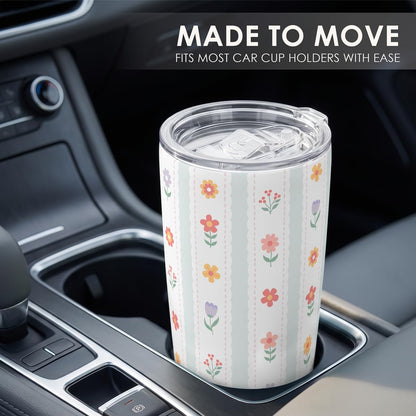 Pickleball Tumbler 20oz, Stainless Steel Travel Cup with Lid, Insulated Coffee Mug, Pickleballs Gifts for Women Girls Friends Sisters Players on Birthday Christmas
