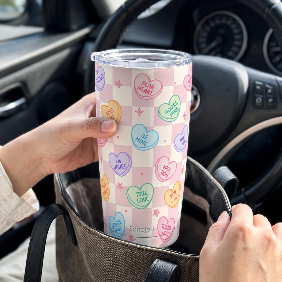 Pickleball Tumbler 20oz, Stainless Steel Travel Cup with Lid, Insulated Coffee Mug, Pickleballs Gifts for Women Girls Friends Sisters Players on Birthday Christmas