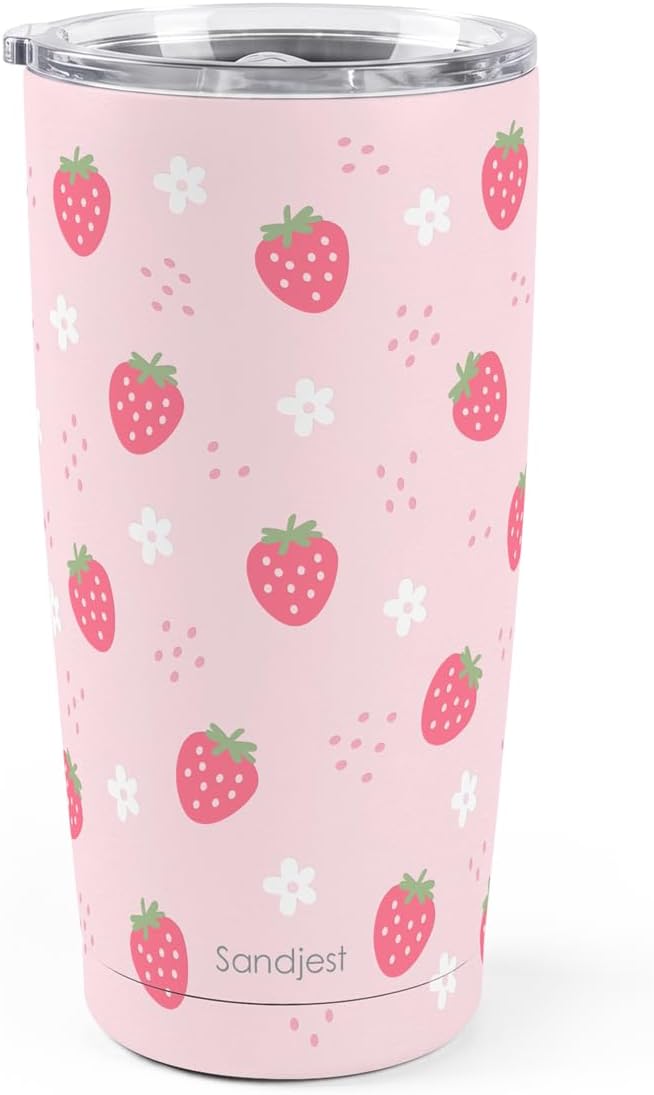 Pickleball Tumbler 20oz, Stainless Steel Travel Cup with Lid, Insulated Coffee Mug, Pickleballs Gifts for Women Girls Friends Sisters Players on Birthday Christmas