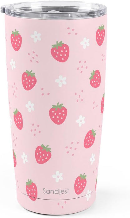 Pickleball Tumbler 20oz, Stainless Steel Travel Cup with Lid, Insulated Coffee Mug, Pickleballs Gifts for Women Girls Friends Sisters Players on Birthday Christmas