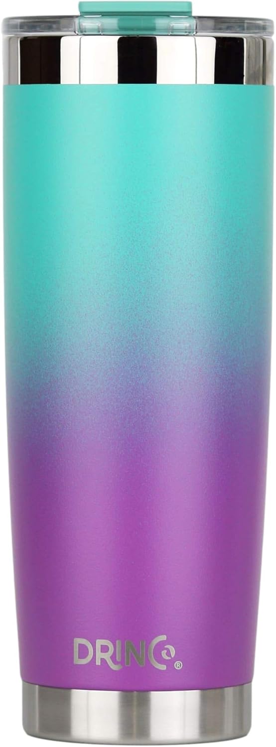 20 oz Stainless Steel Tumbler | Double Walled Vacuum Insulated Mug With Lid, 2 Straws, For Hot & Cold Drinks (20oz Island Pink, 20oz)