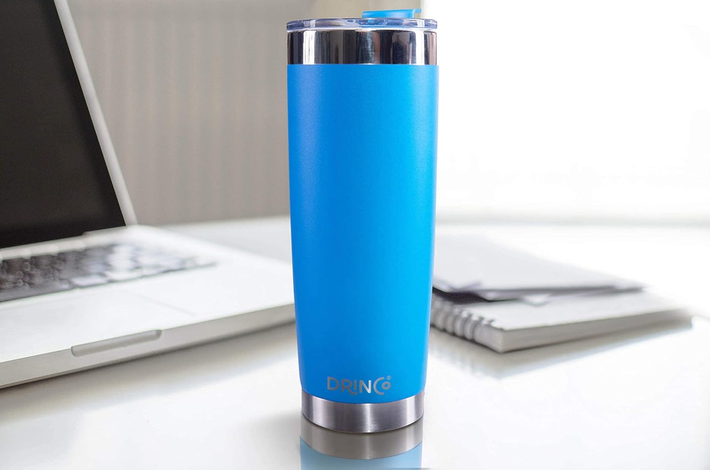 20 oz Stainless Steel Tumbler | Double Walled Vacuum Insulated Mug With Lid, 2 Straws, For Hot & Cold Drinks (20oz Island Pink, 20oz)
