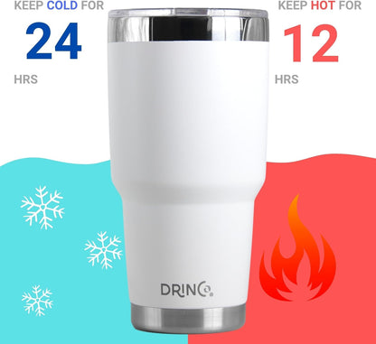 20 oz Stainless Steel Tumbler | Double Walled Vacuum Insulated Mug With Lid, 2 Straws, For Hot & Cold Drinks (20oz Island Pink, 20oz)