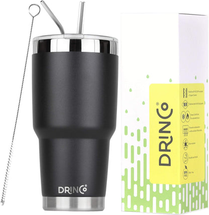 20 oz Stainless Steel Tumbler | Double Walled Vacuum Insulated Mug With Lid, 2 Straws, For Hot & Cold Drinks (20oz Island Pink, 20oz)