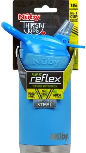 Nuby Thirsty Kids No Spill Flip-It Reflex Travel Cup - 10.1 oz