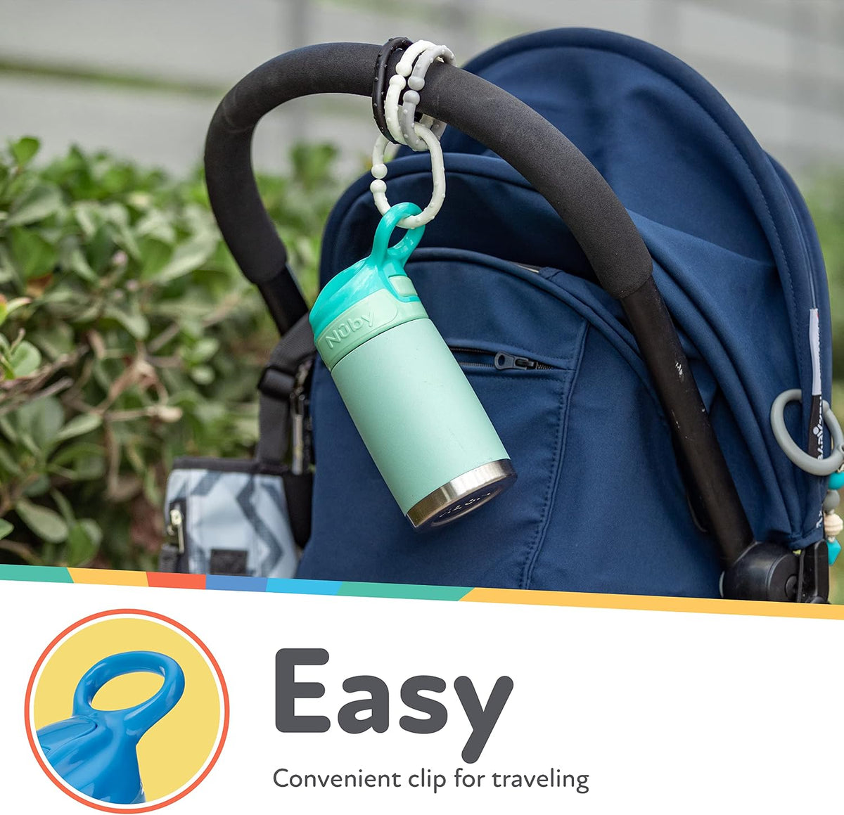 Nuby Thirsty Kids No Spill Flip-It Reflex Travel Cup - 10.1 oz