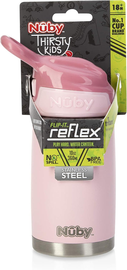 Nuby Thirsty Kids No Spill Flip-It Reflex Travel Cup - 10.1 oz