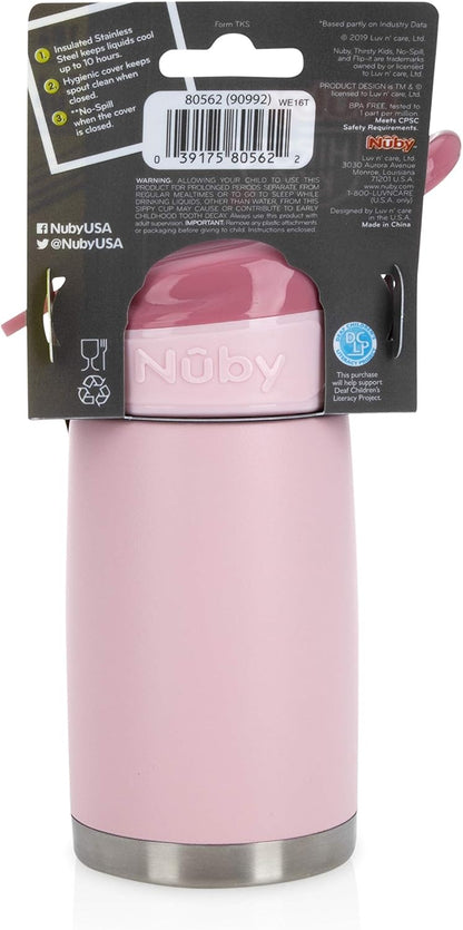 Nuby Thirsty Kids No Spill Flip-It Reflex Travel Cup - 10.1 oz