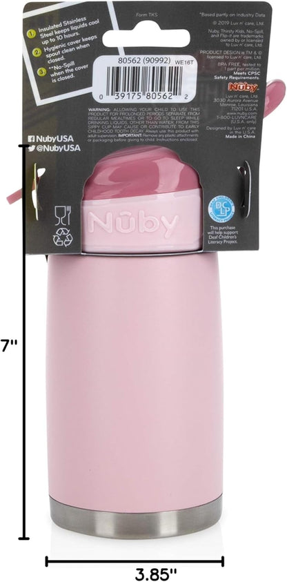 Nuby Thirsty Kids No Spill Flip-It Reflex Travel Cup - 10.1 oz