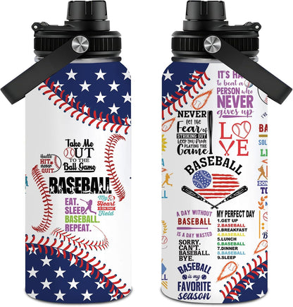 Pickleball Water Bottle 32oz Stainless Steel Insulated Vaccum with Lid, Pickleball Gifts for Pickleball Players, Pickleball Lovers, Women Girls Ladies