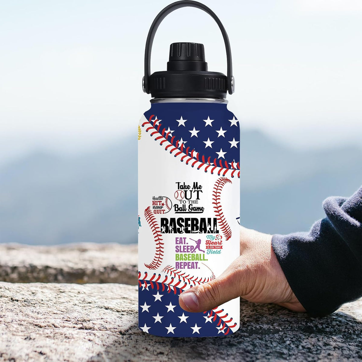 Pickleball Water Bottle 32oz Stainless Steel Insulated Vaccum with Lid, Pickleball Gifts for Pickleball Players, Pickleball Lovers, Women Girls Ladies