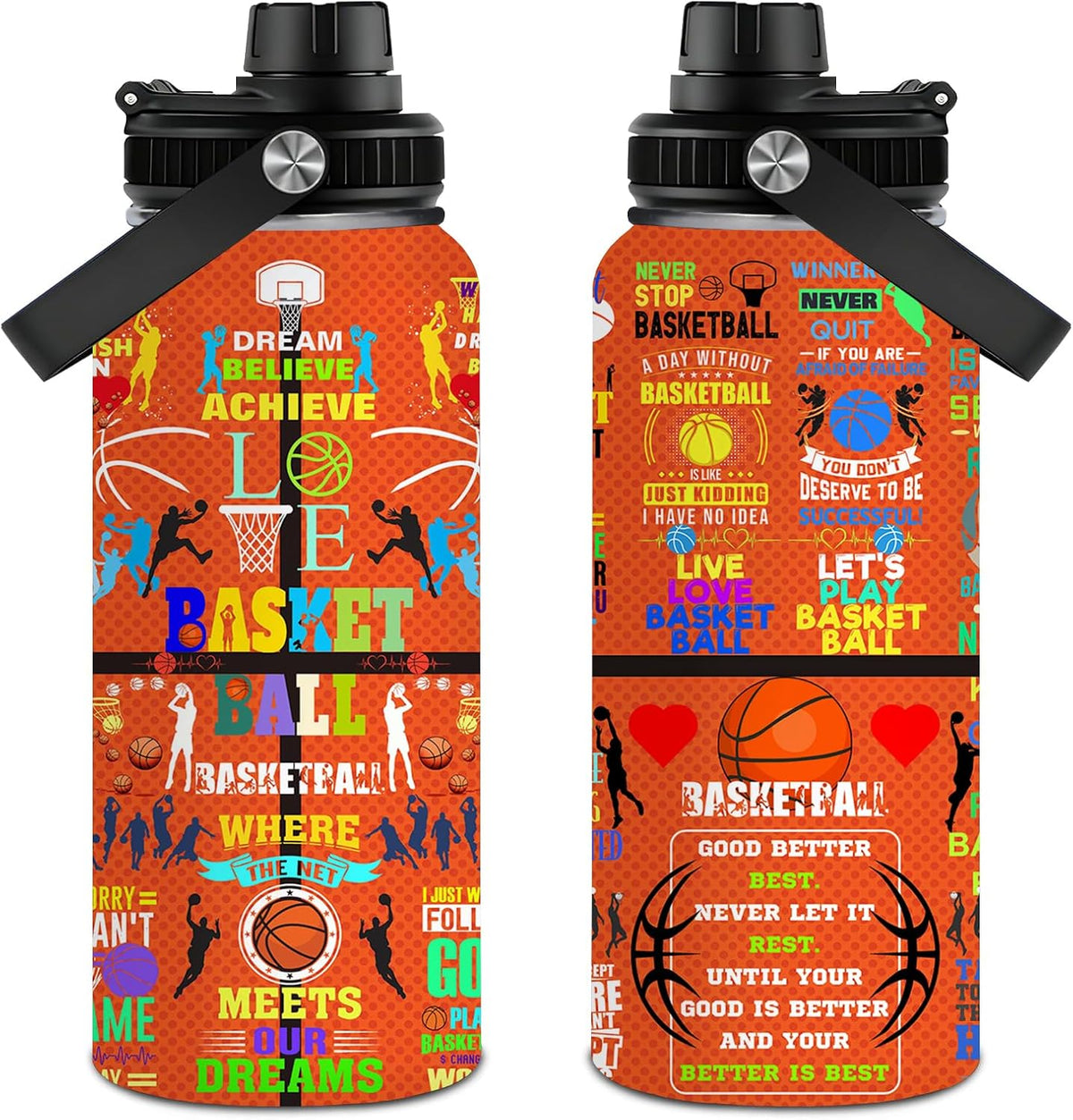 Pickleball Water Bottle 32oz Stainless Steel Insulated Vaccum with Lid, Pickleball Gifts for Pickleball Players, Pickleball Lovers, Women Girls Ladies