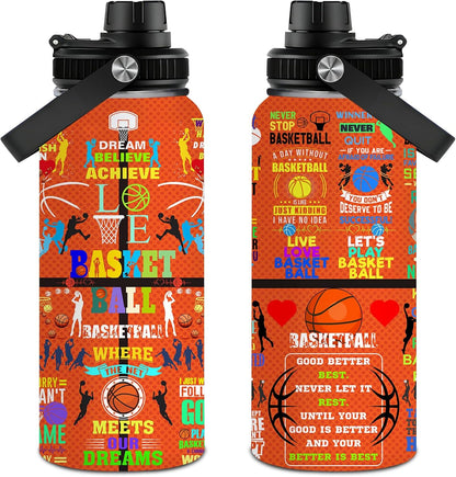 Pickleball Water Bottle 32oz Stainless Steel Insulated Vaccum with Lid, Pickleball Gifts for Pickleball Players, Pickleball Lovers, Women Girls Ladies
