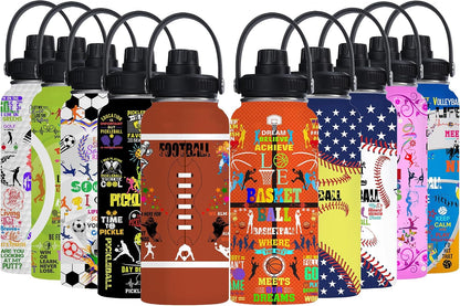 Pickleball Water Bottle 32oz Stainless Steel Insulated Vaccum with Lid, Pickleball Gifts for Pickleball Players, Pickleball Lovers, Women Girls Ladies