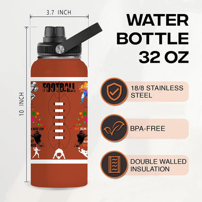Pickleball Water Bottle 32oz Stainless Steel Insulated Vaccum with Lid, Pickleball Gifts for Pickleball Players, Pickleball Lovers, Women Girls Ladies