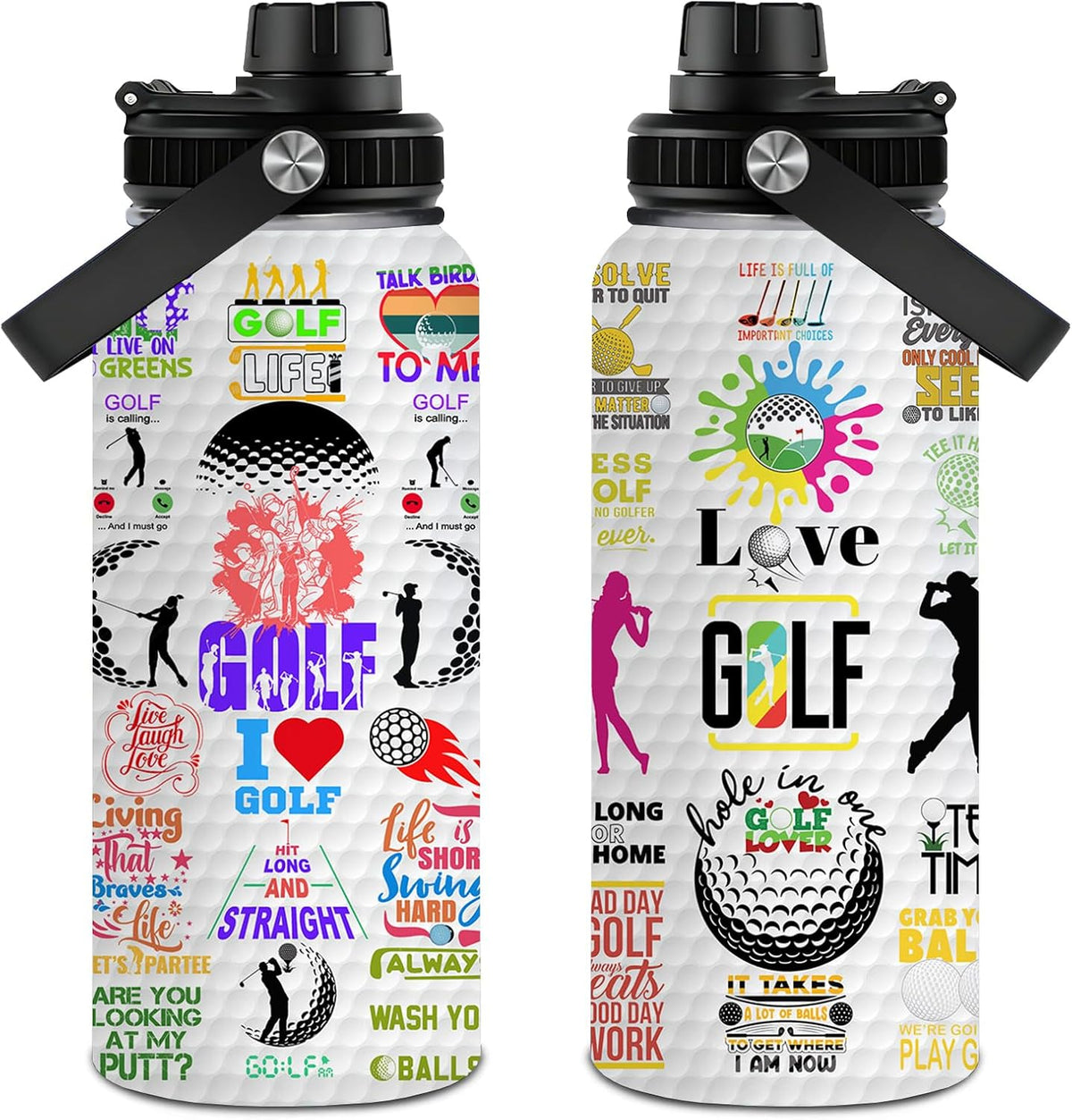 Pickleball Water Bottle 32oz Stainless Steel Insulated Vaccum with Lid, Pickleball Gifts for Pickleball Players, Pickleball Lovers, Women Girls Ladies