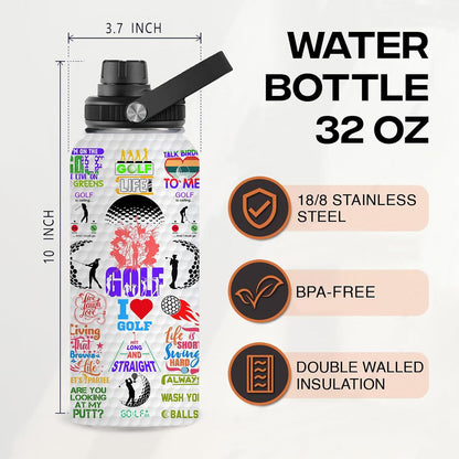 Pickleball Water Bottle 32oz Stainless Steel Insulated Vaccum with Lid, Pickleball Gifts for Pickleball Players, Pickleball Lovers, Women Girls Ladies