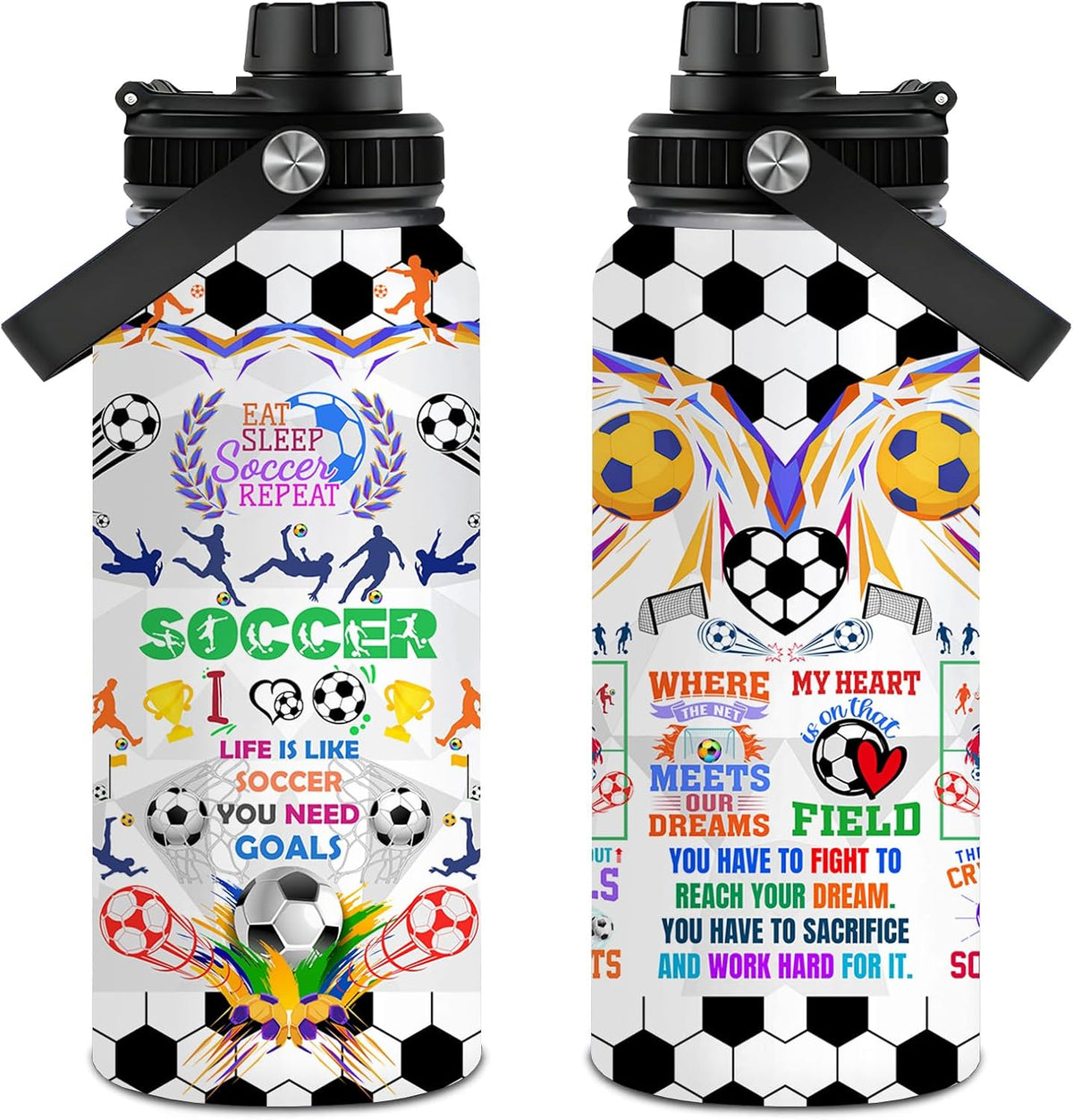 Pickleball Water Bottle 32oz Stainless Steel Insulated Vaccum with Lid, Pickleball Gifts for Pickleball Players, Pickleball Lovers, Women Girls Ladies