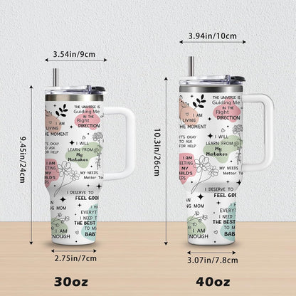 40oz Chaos Coordinator Tumbler with Handle, Funny Gifts for Women Coworker - Insulated Boss Travel Mug, Coffee Tumbler for Office Manager/Administrative Assistant/Secretary Appreciation Christmas Gift