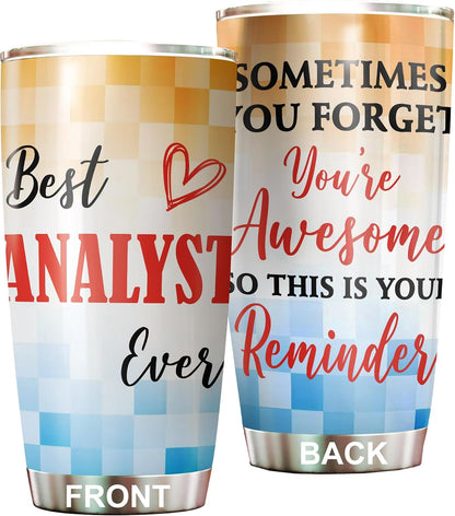 Best Caterer Ever Tumbler Stainless Steel 20oz, Office Gifts Women Men Work Friends Coworker, Driking Coffee Cup For Birthday Christmas - Colors D
