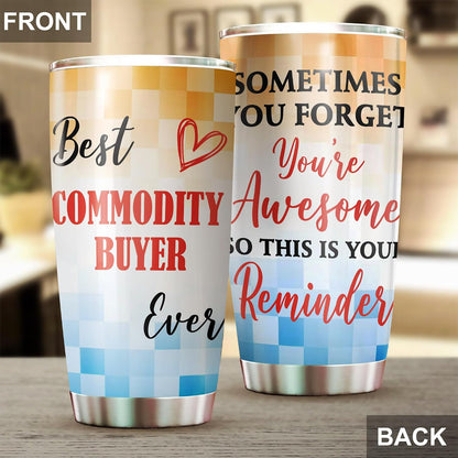 Best Caterer Ever Tumbler Stainless Steel 20oz, Office Gifts Women Men Work Friends Coworker, Driking Coffee Cup For Birthday Christmas - Colors D