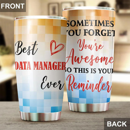 Best Caterer Ever Tumbler Stainless Steel 20oz, Office Gifts Women Men Work Friends Coworker, Driking Coffee Cup For Birthday Christmas - Colors D