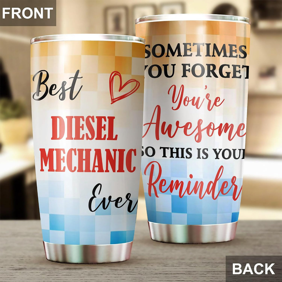 Best Caterer Ever Tumbler Stainless Steel 20oz, Office Gifts Women Men Work Friends Coworker, Driking Coffee Cup For Birthday Christmas - Colors D