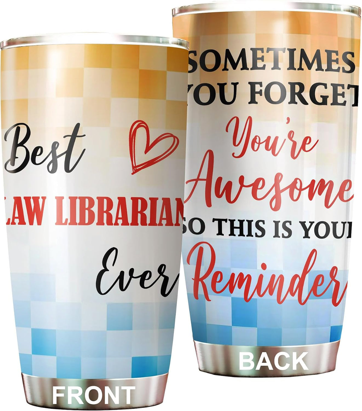 Best Caterer Ever Tumbler Stainless Steel 20oz, Office Gifts Women Men Work Friends Coworker, Driking Coffee Cup For Birthday Christmas - Colors D