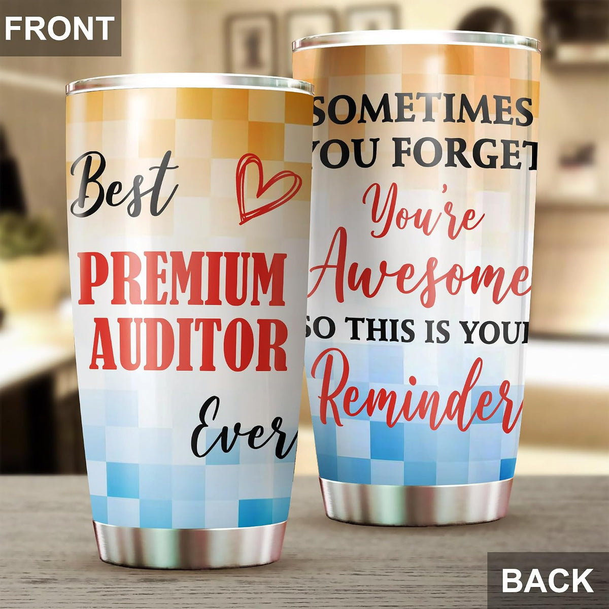 Best Caterer Ever Tumbler Stainless Steel 20oz, Office Gifts Women Men Work Friends Coworker, Driking Coffee Cup For Birthday Christmas - Colors D