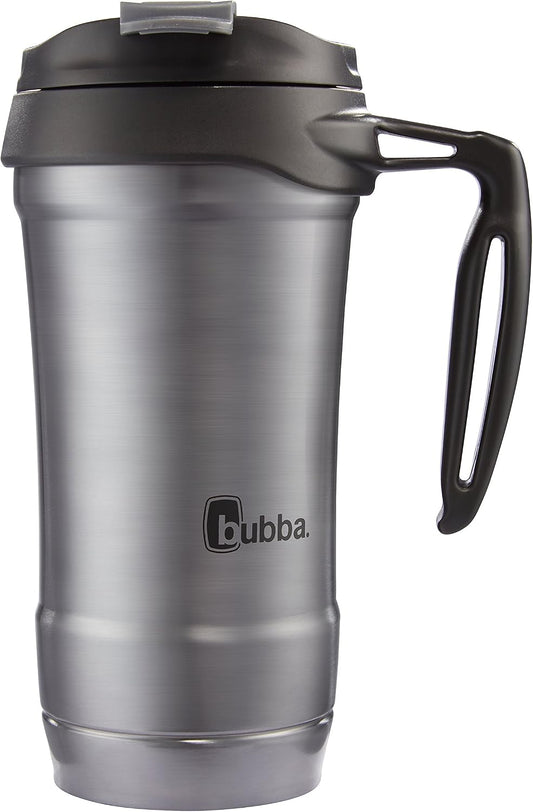 Bubba HERO Vacuum-Insulated Stainless Steel Travel Mug with Handle, 18 oz, Gunmetal