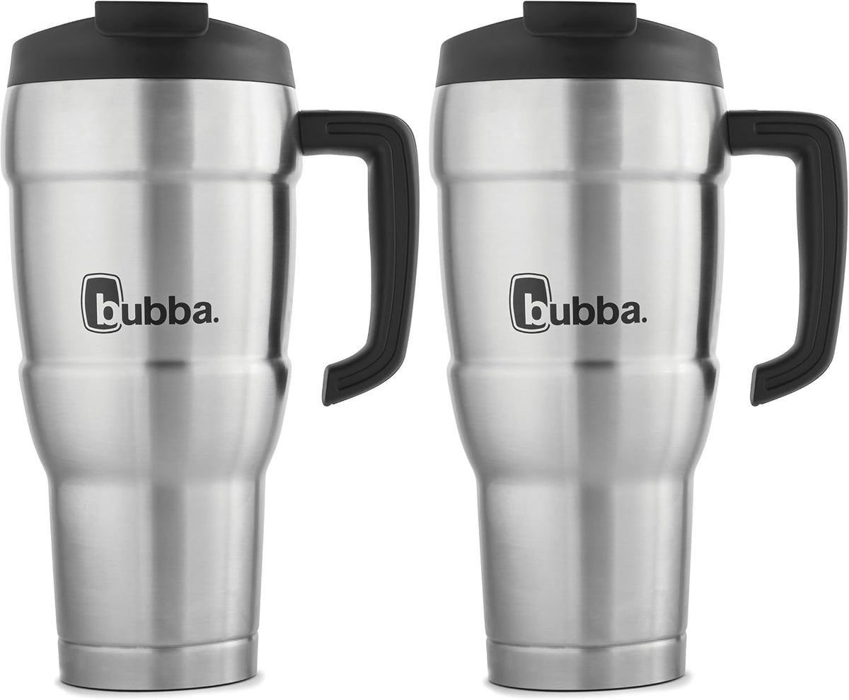 Bubba HERO Vacuum-Insulated Stainless Steel Travel Mug with Handle, 18 oz, Gunmetal