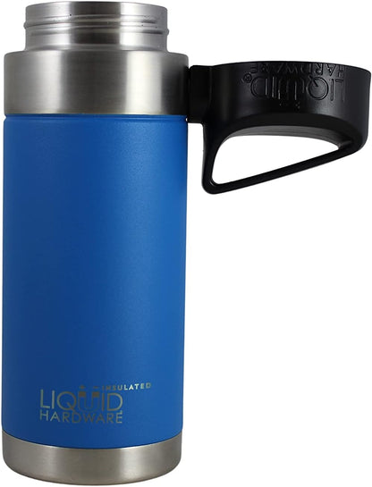 Sidewinder: Never Lose Your Lid | Patented Magnetic Quick Stick Lid | Stainless Steel Vacuum Insulated | Leak Proof (Sunset Orange, 20 oz w/Loop Top)