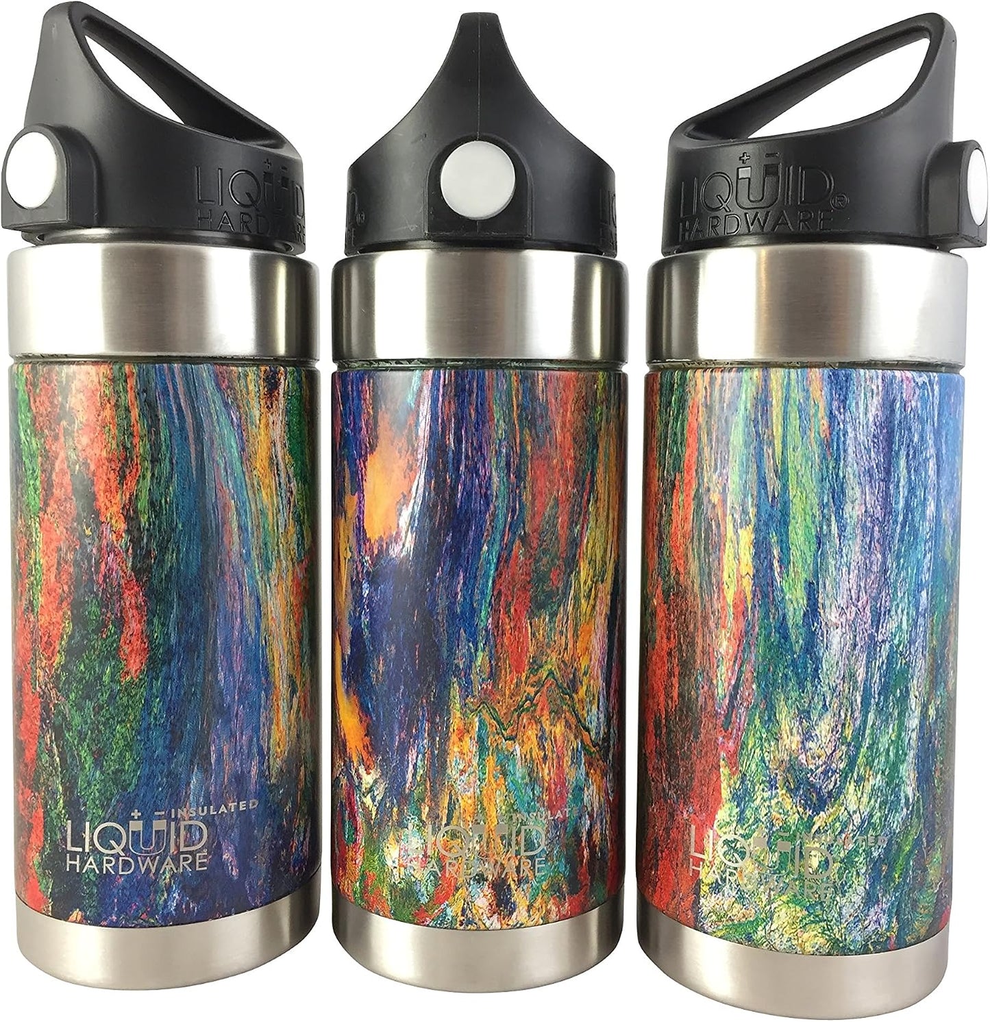 Sidewinder: Never Lose Your Lid | Patented Magnetic Quick Stick Lid | Stainless Steel Vacuum Insulated | Leak Proof (Sunset Orange, 20 oz w/Loop Top)