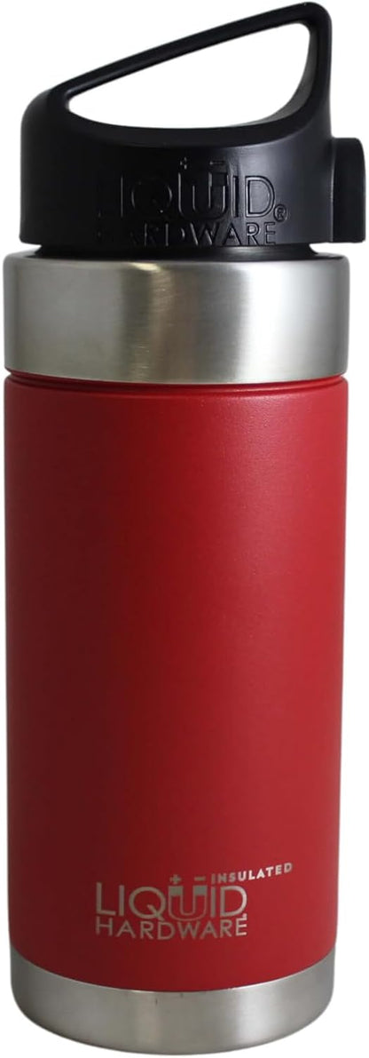 Sidewinder: Never Lose Your Lid | Patented Magnetic Quick Stick Lid | Stainless Steel Vacuum Insulated | Leak Proof (Sunset Orange, 20 oz w/Loop Top)