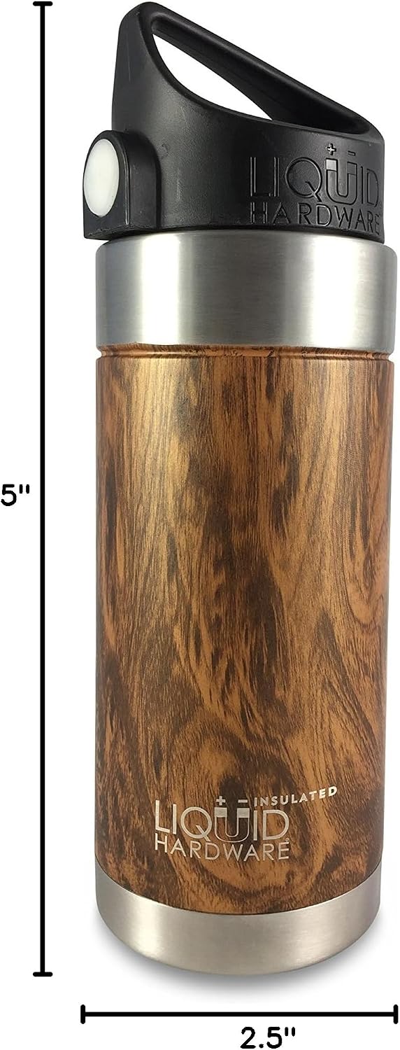 Sidewinder: Never Lose Your Lid | Patented Magnetic Quick Stick Lid | Stainless Steel Vacuum Insulated | Leak Proof (Sunset Orange, 20 oz w/Loop Top)