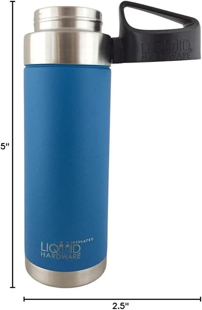 Sidewinder: Never Lose Your Lid | Patented Magnetic Quick Stick Lid | Stainless Steel Vacuum Insulated | Leak Proof (Sunset Orange, 20 oz w/Loop Top)