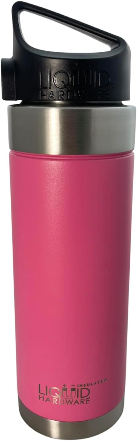 Sidewinder: Never Lose Your Lid | Patented Magnetic Quick Stick Lid | Stainless Steel Vacuum Insulated | Leak Proof (Sunset Orange, 20 oz w/Loop Top)