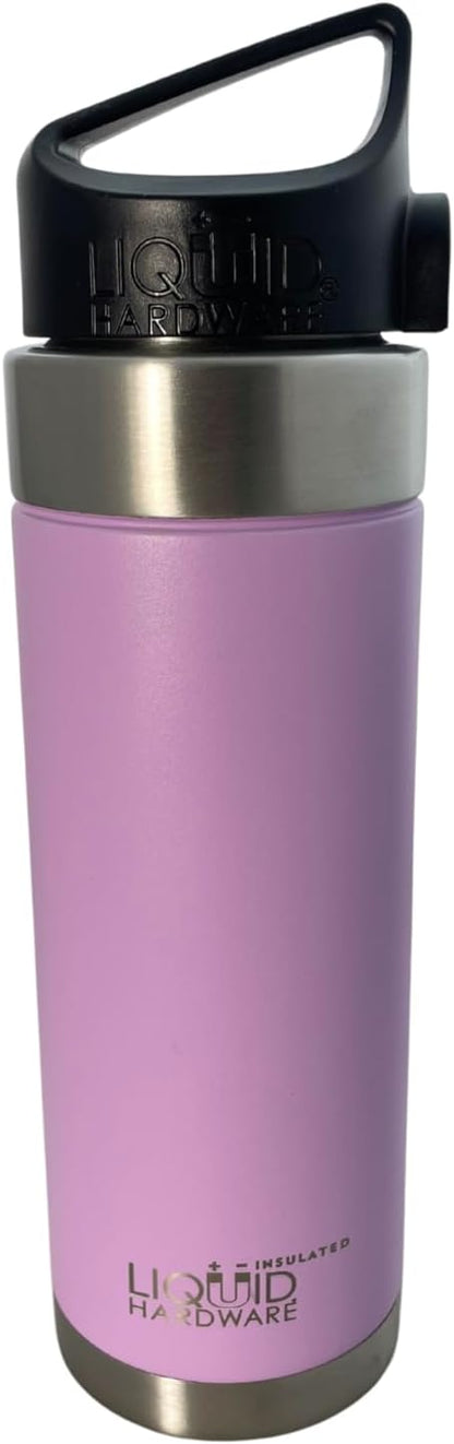 Sidewinder: Never Lose Your Lid | Patented Magnetic Quick Stick Lid | Stainless Steel Vacuum Insulated | Leak Proof (Sunset Orange, 20 oz w/Loop Top)